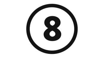 Siffran 8 i en ring